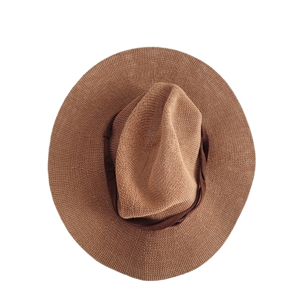 Wyeth Paper Straw Hat Floppy Neutral Sun‎ Summer Adult One Size